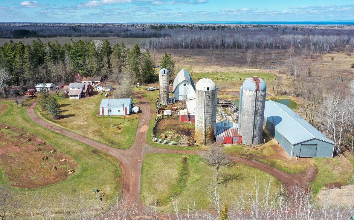 Former Dairy Farm on 14 acres in Port Wing, Wisconsin